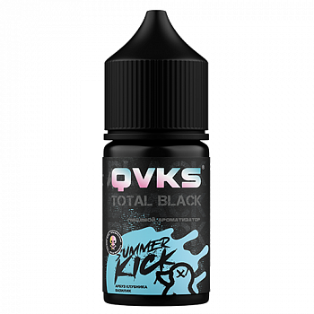 Ароматизатор QVKS TOTAL BLACK KONSTRUKT "Арбуз Клубника Базилик" (на 30мл)